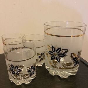 Vintage Cerve Devalbor MCM Italian Ice Bucket and Glasses